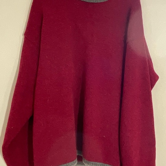 Vintage Alps Men’s Sweater Size XL Wool Blend Red/blue Speckled Colors Crewne - Picture 2 of 8